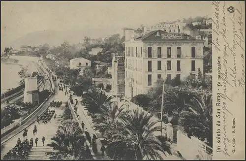 Ansichtskarte San Remo 26.10.1906 nach Leutershausen/Bayern 27.10.1906