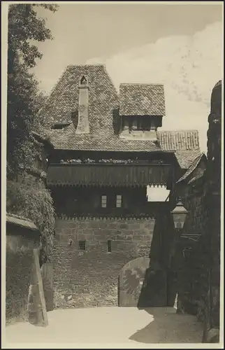 Carte de l'appartement Nuremberg Burgamtmann sur le château, Nurenberg 8.6.36