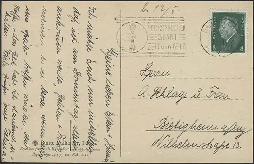 Carte de vue Série colorée n° 1d: Poème: Mère ..., Darmstadt 1.5.31