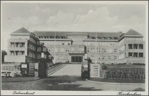 Ansichtskarte Delmenhorst: Krankenhaus, Delmenhorst 1.6.43