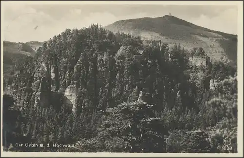 Ansichtskarte Der Oybin mit dem Hochwald, Oybin/Oberlausitz 17.4.33