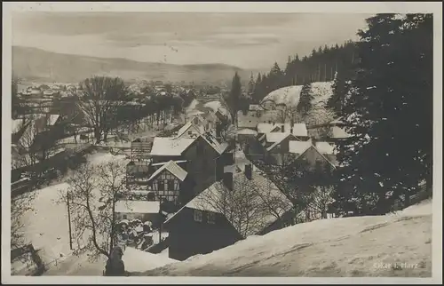 Ansichtskarte Oker im Harz: Winteransicht, Oker 22.12.31