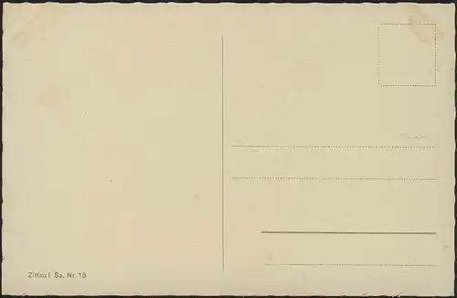 Carte de vue Oybinberg avec ruines et restaurant, inutilisé