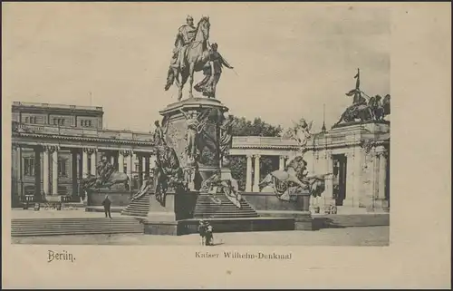 Carte de vue Berlin: Monument Kaiser-Wilhelm, inutilisé vers 1910