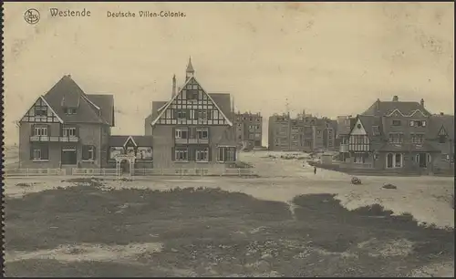 Ansichtskarte Feldpost Westende, Masch.-Gew.-Kompanie 17.1.17 n. Birth/Niederkr.