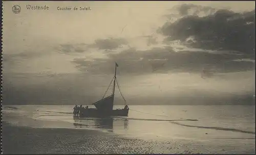 Carte de vue Feldpost Westende/Kutter am Belage, 2.11.17 n.Birth/Niederkrüchen