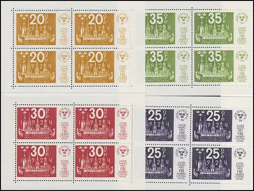 Suède 4 blocs spéciaux & billets STOCKHOLMIA 74 en bureau Folder