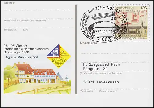 SSt Sindelfingen Zeppelin LZ 127 & Globe 23.10.98