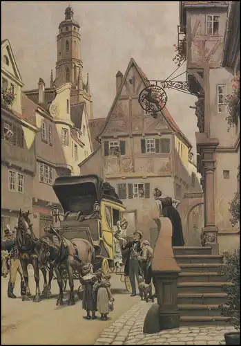 1337 Journée du timbre EF AK Bosquet SSt Frankfurt/Main Post-Musée 1.2.95