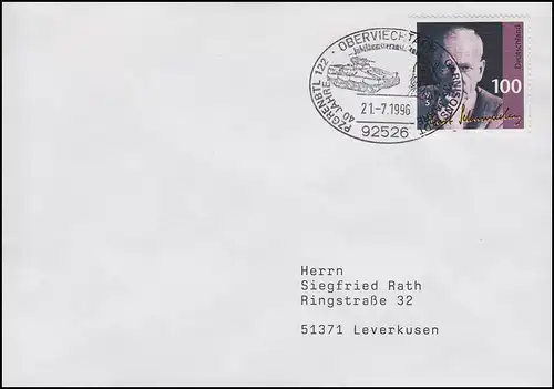 Garnisonsstadt Panzergrenadierbtl. 122, EF Bf SSt Oberviechtach Panzer 21.7.1996