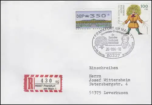 1730 Heinrich Hoffmann Zappel-Philipp, MiF R-Bf SSt Frankfurt Todestag 20.9.94