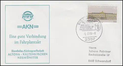 AKN Eisenbahn-AG Altona-Kaltenkirchen-Neumünster, Bf SSt Bad Bramstedt 1.7.1986