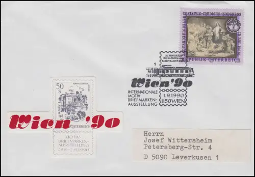 Österreich Kongress Motivgruppe Eisenbahnwesen EF Bf SSt Wien Eisenbahn 1.9.1990