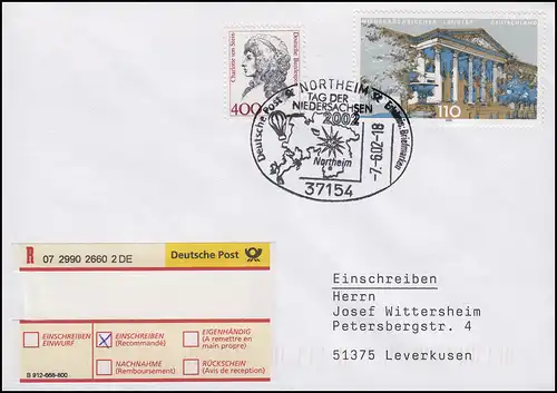 2104 Landtag Hannover, MiF R-Bf SSt Northeim Journée de Basse-Saxe 7.6.2002