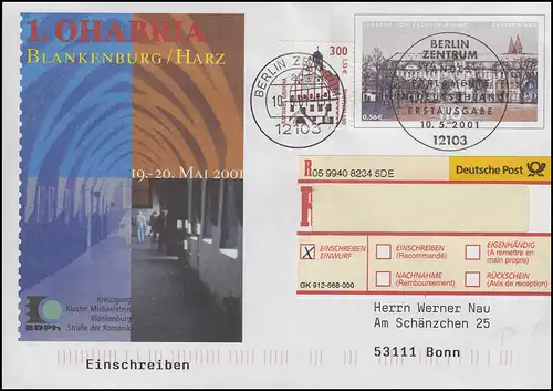 USo 27 Magdeburg & OHABRIA Blankenburg R-FDC ESSt Berlin Landesparlament 10.5.01