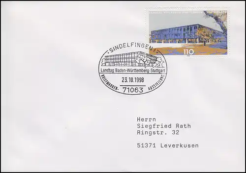 1974 Landtag Stuttgart Baden-Württemberg EF Bf SSt Sindelfingen Landag 23.10.98