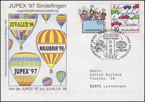 1933+1954 Kindermarke & Straßenverkehr Bf SSt Sindelfingen JUPEX 24.10.1997