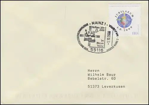2087 Anno Domini 2000, EF Bf SSt Mayence Année sainte dans le diocèse de Mayenz 1.10.2000