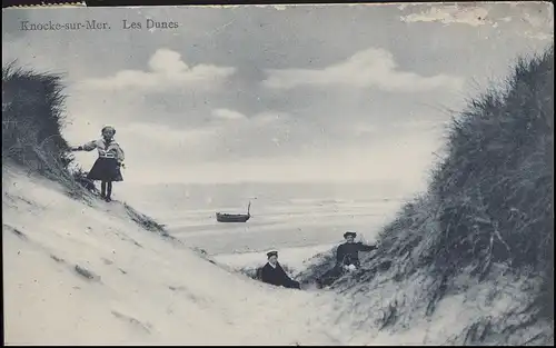 Belgien AK Knocke-sur-mer - Les Dunes / In den Dünen, EF BLANKENBERGHE 12.7.1911