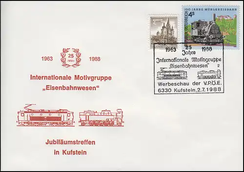 Autriche: chemin de fer, Mühlkreisbahn avec SSt Kufstein VPÖE 2.7.1988