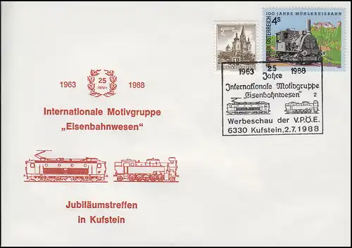 Österreich: Eisenbahnwesen, Mühlkreisbahn mit SSt Kufstein VPÖE 2.7.1988