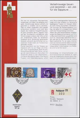 Poste de terrain Suisse Forces de génie / Sappeur PP 32 - FELDPOST 32 26.10.94