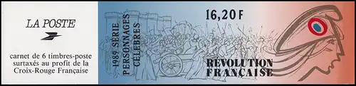 Frankreich MH 15 Persönlichkeiten der Französichen Revolution 1989, 19.4.1989