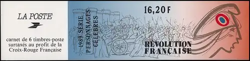 Frankreich MH 15 Persönlichkeiten der Französichen Revolution 1989, ESSt 25.2.89