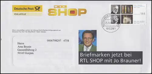 2389 Ehrlich & Bering Werbebrief Briefmarken bei RTL-Shop, FRANKFURT 25.10.04