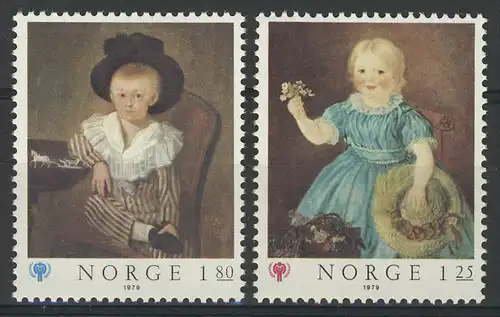 Norvège: Enfants & filles, 2 valeurs, ensemble **
