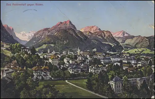 Carte de vue Bad Reichenhall contre sud, BAD REICHENHALL 88.113 vers Schongau