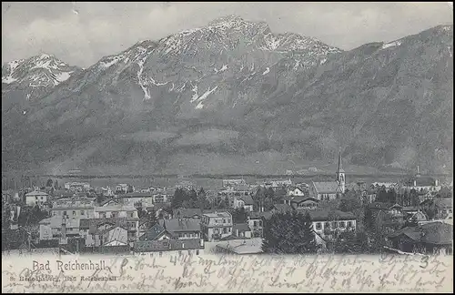 Carte de vue Bad Reichenhall - Honochsberg, EF 5 Pf. GADEN DE PÉCHÉ 3.9.05