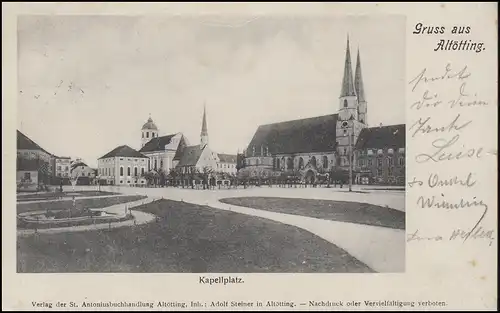 Carte de vue Graus von ALTOTTING - Kapelplatz, 25.6.05 d'après ROTTWEIL 27.6.2005