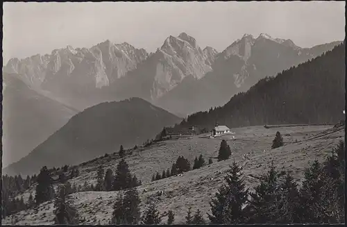 Ansichtskarte Leonhardikappel am Sudenfeld, EF SSt BAYRISCHZELL Skidorf 29.9.56