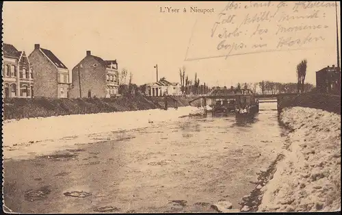 Marinefeldpost BS Leichte Munitionskolonne des Marine-Korps 2.10.1915 auf AK