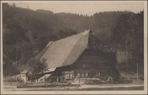 AK Schwarzwaldhaus in Gutach, EF 339 VÖHRENBACH 20.5.24 nach Esslingen