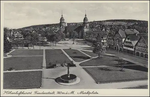 AK Freudenstadt / Schwarzwald - Marktplatz, FEUDENVILLE 6.12.32