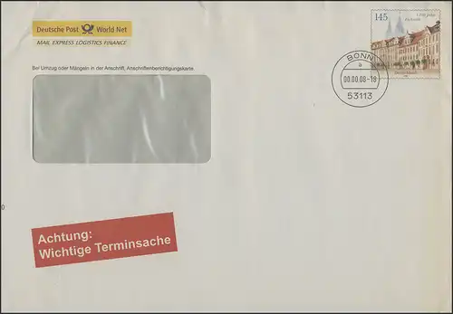 Lettre de plus Echelle EA C51 Principaux délais, Bonn 2008