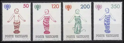 Vatikan: Jahr des Kindes International year of the child 1979, 4 Werte, Satz **