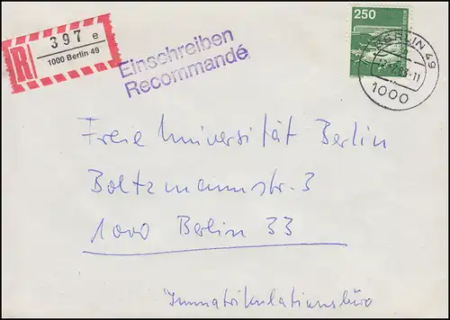 671 Industrie und Technik Flughafen Frankfurt als EF Orts-R-Bf BERLIN 17.2.83