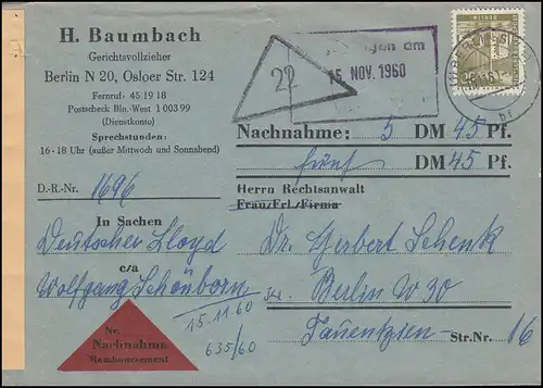 150 images de la ville de Berlin comme EF sur la lettre de nom de ville BERLIN 15.11.1960