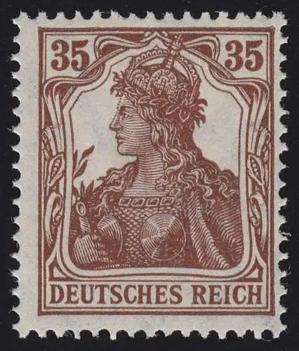 103b Germania 35 Pf seltenere Farbe ** geprüft