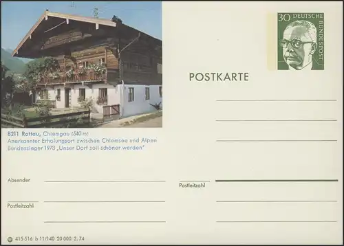 P112-b11/140 8211 Rotau/Chiemgau, ferme **