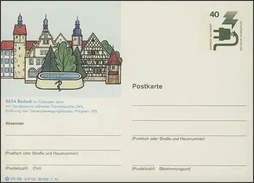 P120-d8/118 8634 Rodach im Coburger Land ** wie verausgabt
