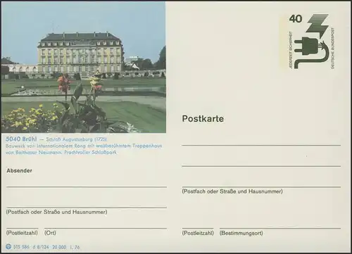 P120-d8/124 5040 Brühl, Schloß Augustusburg, **