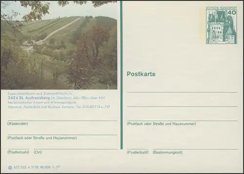 P124-e2/018 3424 Sankt Andreasberg, Panorama **