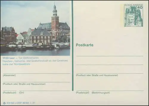 P124-e2/027 2950 Leer, Stadtansicht **