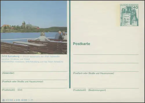 P124-e2/032 2418 Ratzeburg, Ratzeburger See **