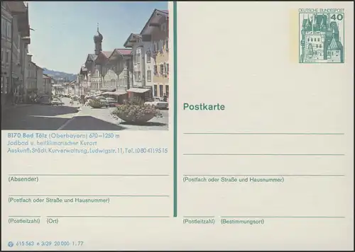 P124-e3/039 8170 Bad Tölz, Teilansicht **