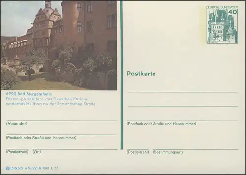 P124-e9/122 6690 Bad Mergentheim, Schloß **
